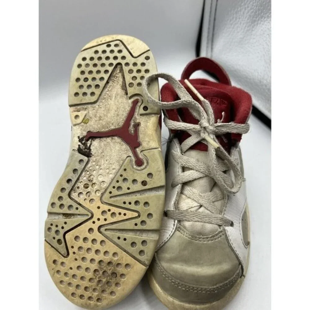 Nike Air Jordan Retro VI 6 Alternate White Gym Red Platinum Size 10C  384667-113